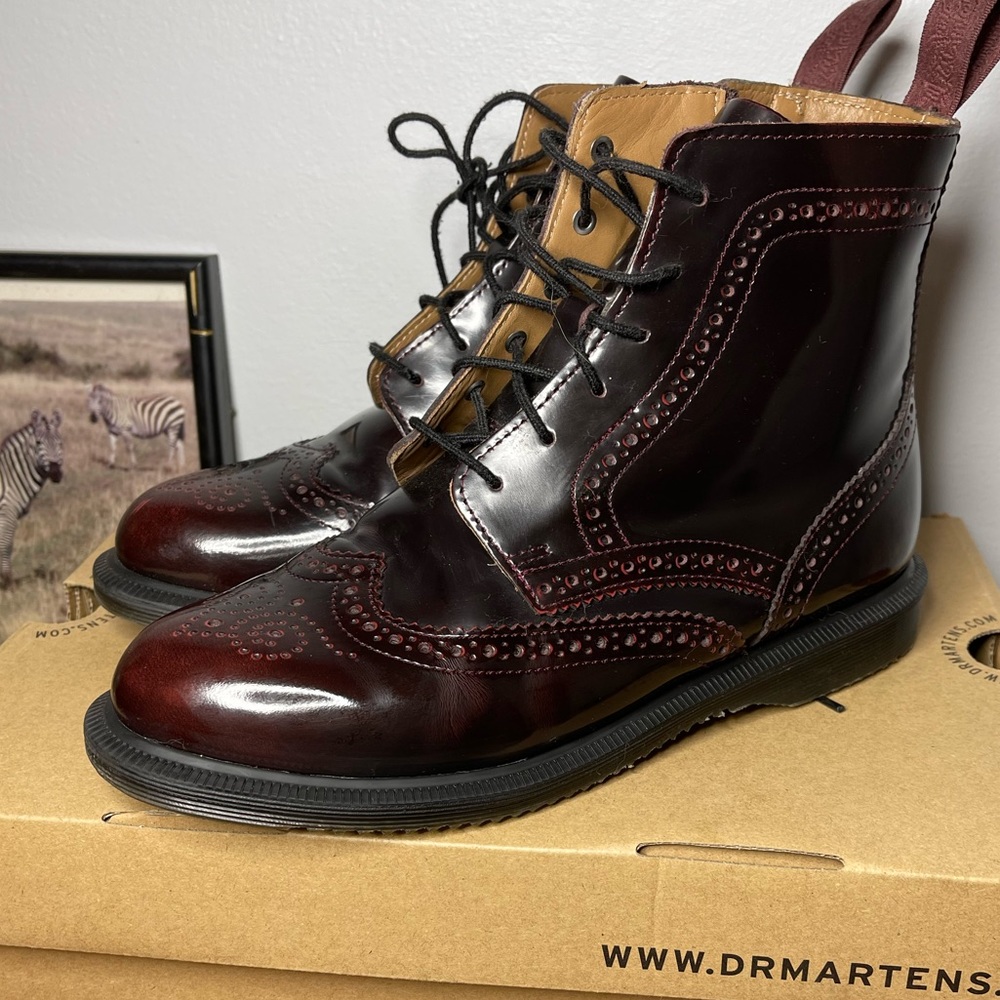 Dr. Martens Delphine Arcadia boots - burgundy